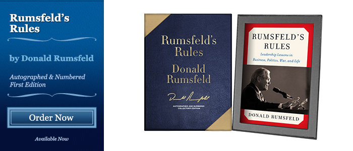 Rumsfeld's Rules - Signed by Donald Rumsfeld